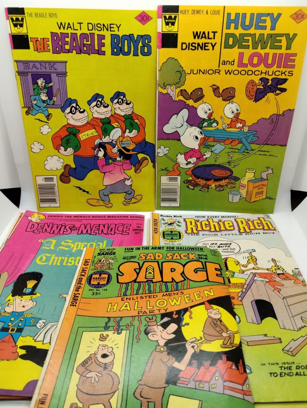 Various Whitman, Dennis The Menace, Ritchie Rich Comics Lot of 9 Bronze Age '70s